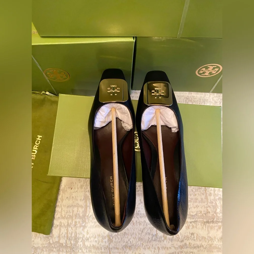 Tory Burch Georgia Wedge Pumps - Picture 8 of 15